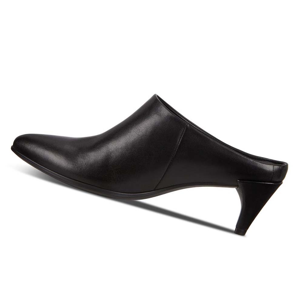 Ecco Shape 45 Pointy Sleek Mules Pensko Dame Svarte | NO 112TCE